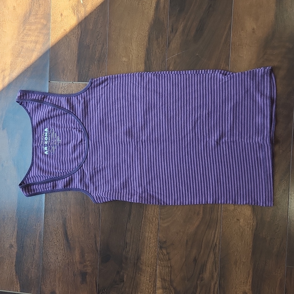 Arizona Jean company favorite purple striped tank size Large